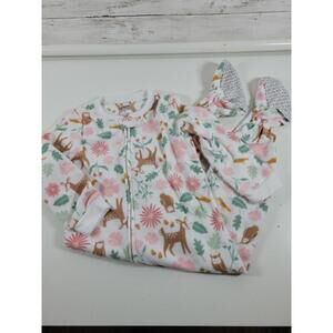 Carter's Girl’s 3T Footed Pajamas Toddler Sleepwear NEW